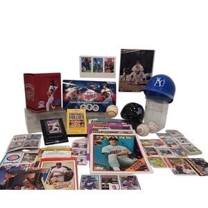 Lots of BASEBALL BUNDLE COLLECTION & BASEBALL HATS BOOKS Baseballs Signed Items